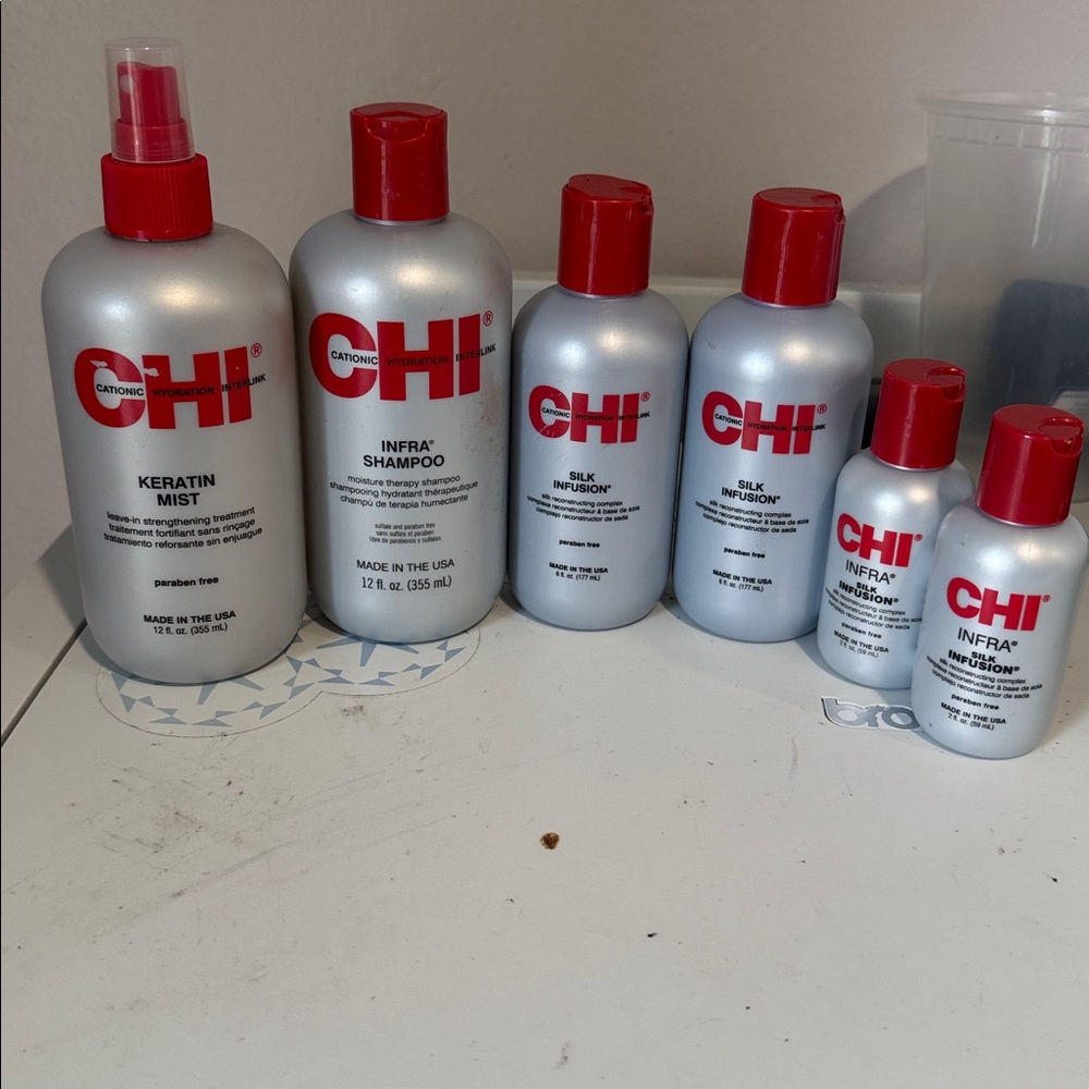 CHI Hair Care Set - Red and Silver
